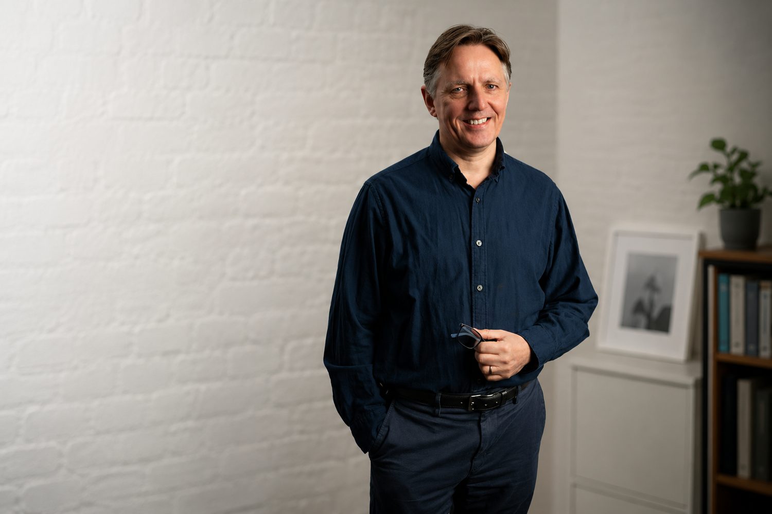 Richard Williams, founder of Fidelity Accountants, in his office